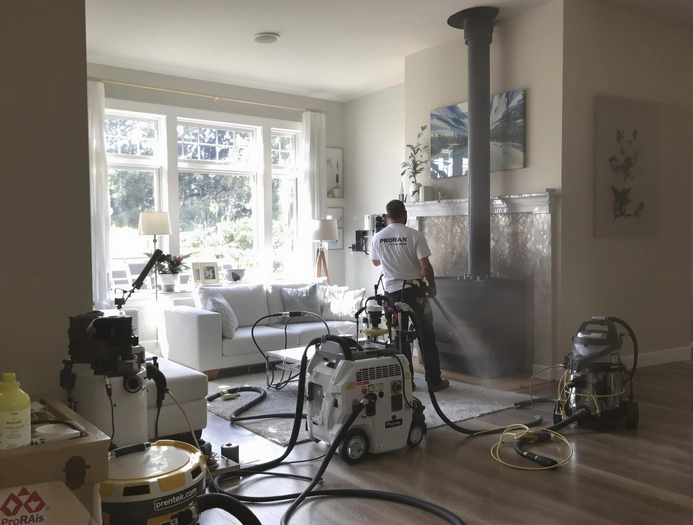 Soot removal service by Taunton Chimney Sweep for a fireplace in Taunton, MA