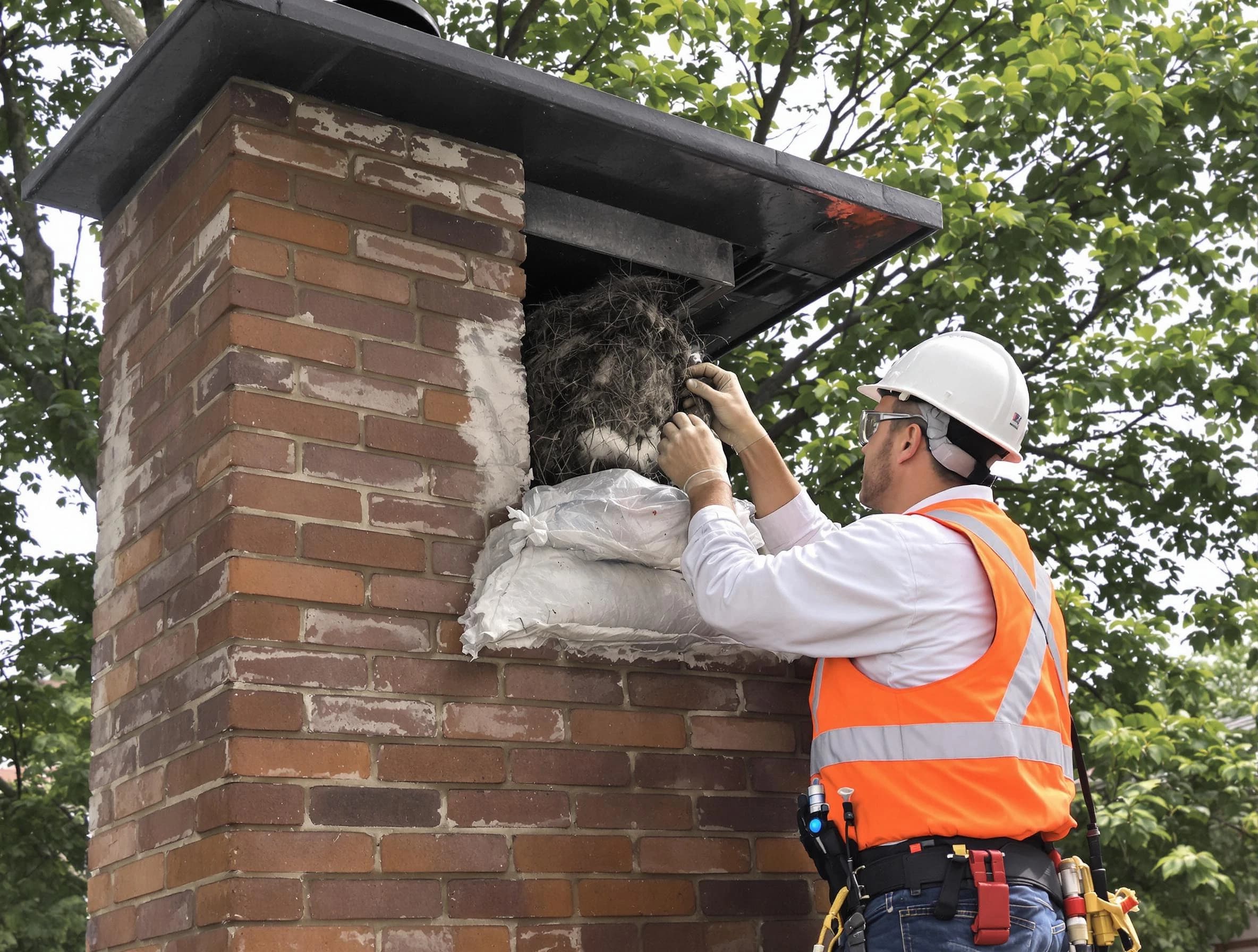 Humane removal of debris and animals by Taunton Chimney Sweep in Taunton, MA