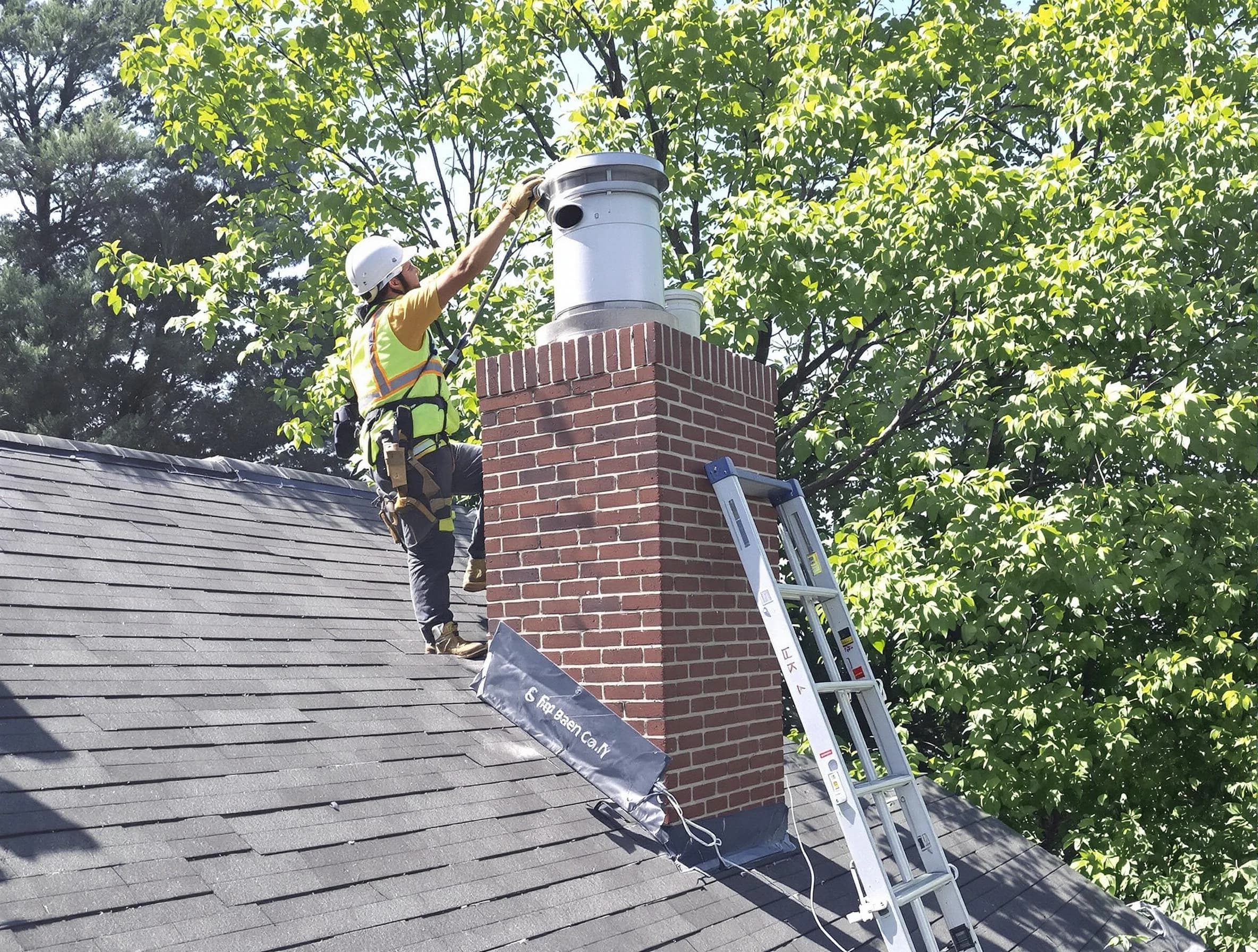 Chimney liner inspection by Taunton Chimney Sweep in Taunton, MA