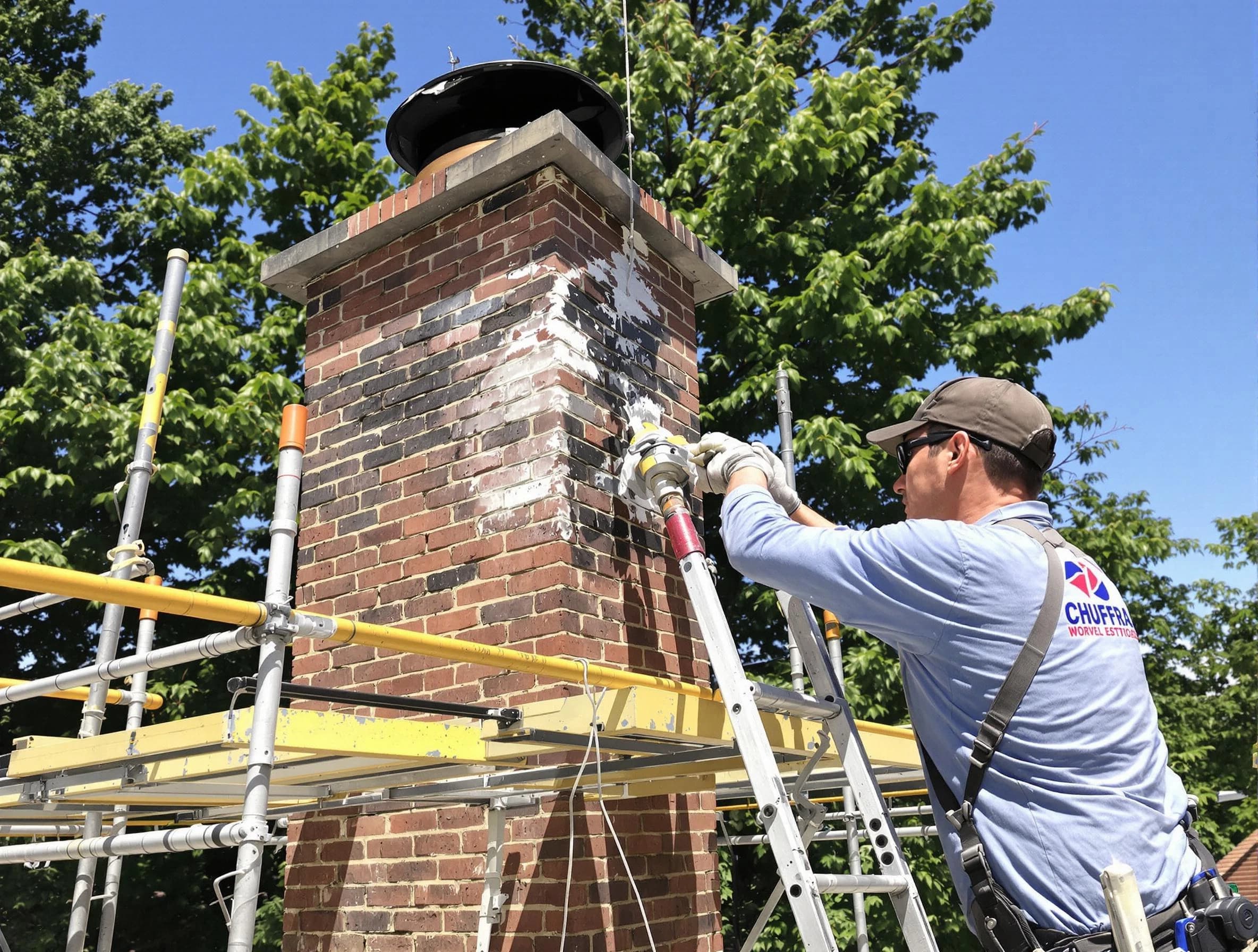 Structural chimney repair by Taunton Chimney Sweep in Taunton, MA