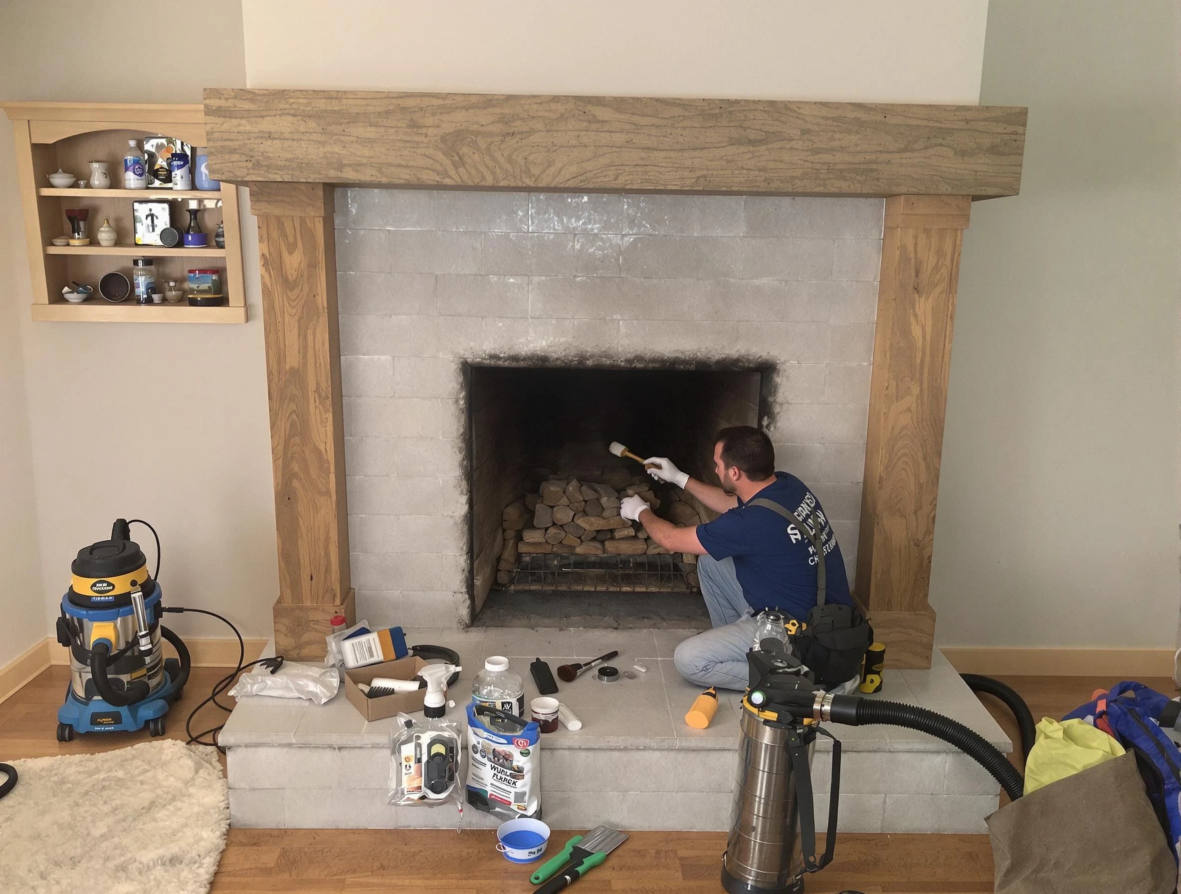 Detailed creosote removal process by Taunton Chimney Sweep in Taunton, MA