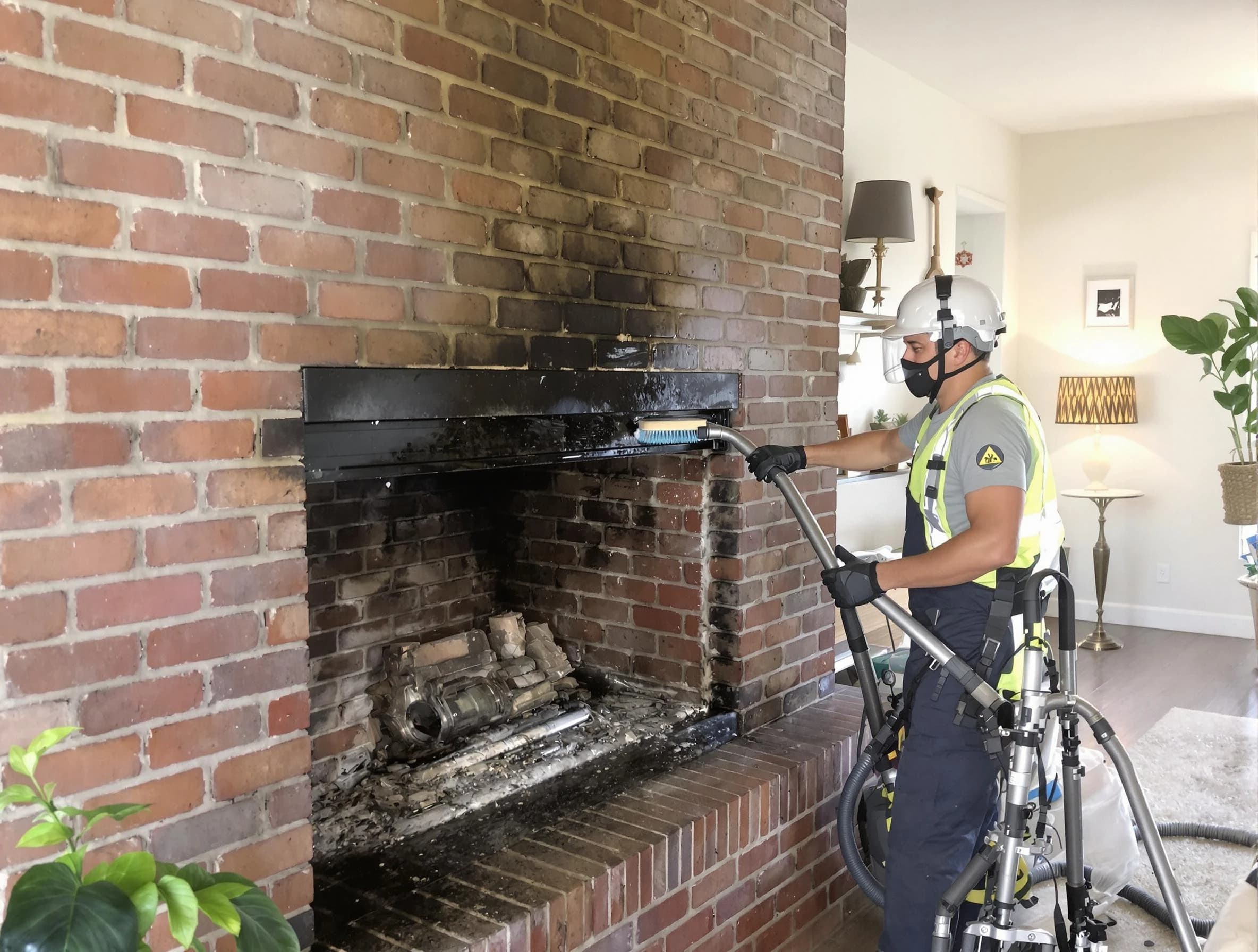 Taunton Chimney Sweep providing fireplace cleaning services in Taunton, MA