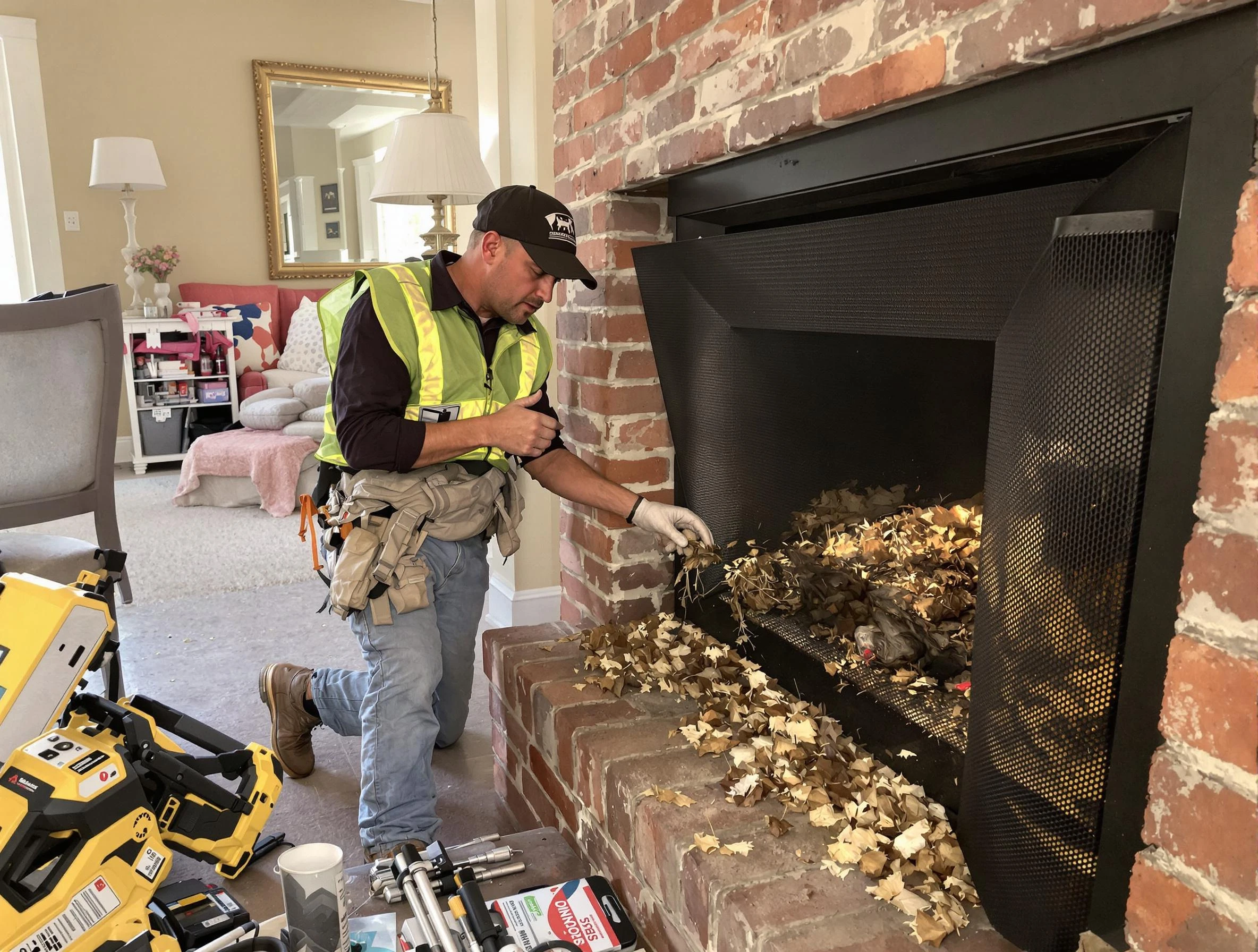 Safe screening installation by Taunton Chimney Sweep in Taunton, MA