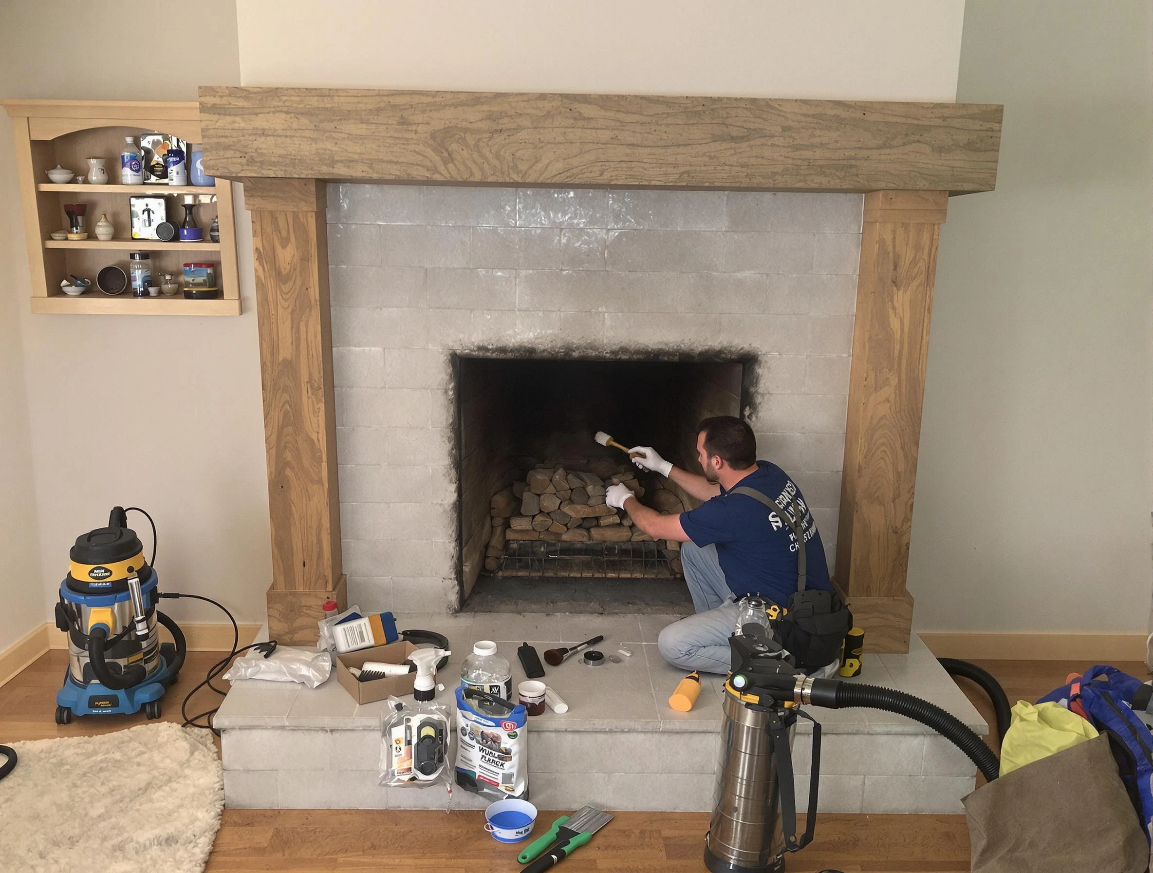 Detailed creosote removal process by Taunton Chimney Sweep in Taunton, MA